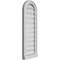 Ekena Millwork Round Top Surface Mount PVC Gable Vent: Functional, w/ 2"W x 2"P Brickmould Sill Frame, 12"W x 34"H GVPRT12X3403SF - alternate 5